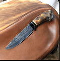 Premium J2 Steel Bowie Knife with Buffalo Horn Handle – 15 Inches