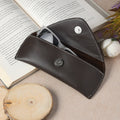 Brown Guard Leather Sunglass Case