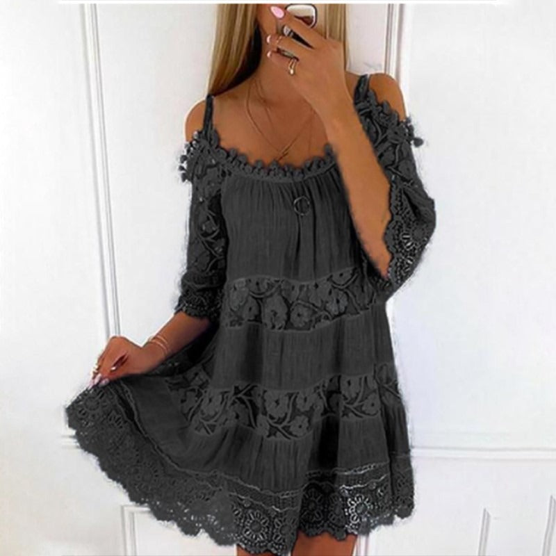 Lace Embrace Summer Sling Dress