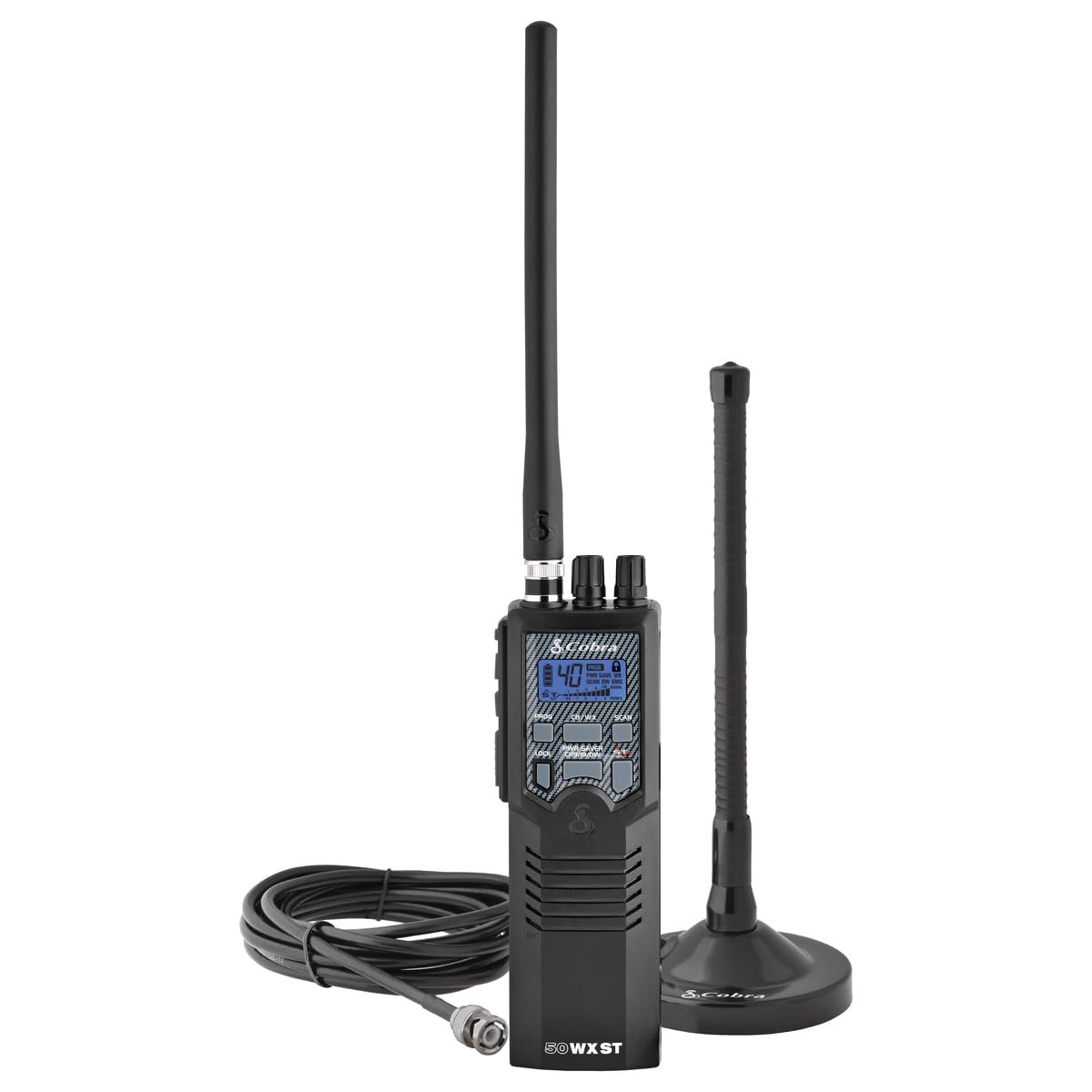 Cobra HH50WXST Handheld CB Radio - Emergency Radio with Access to Full 40 Channels and NOAA Alerts, Earphone Jack, 4 Watt Power Output