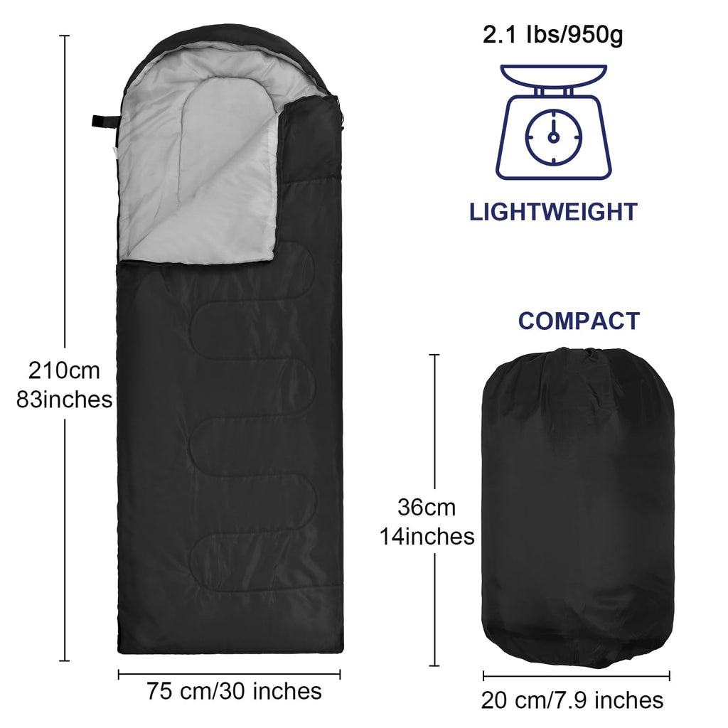 Macarrie 4 Pack 0 Degree Sleeping Bags for Adults