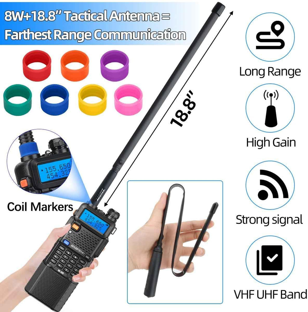 Baofeng UV-5R Ham Radio Handheld UV5R Long Range Walkie Talkies