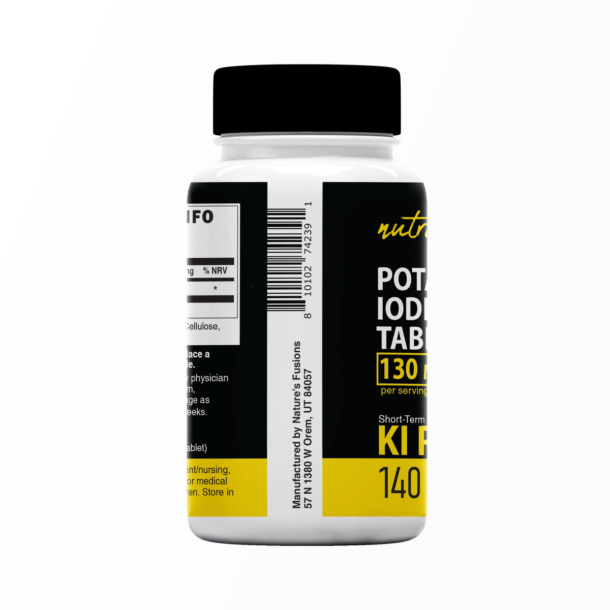 Nutri Potassium Iodide Tablets, 130mg - 120 Tablets (2 Pack)