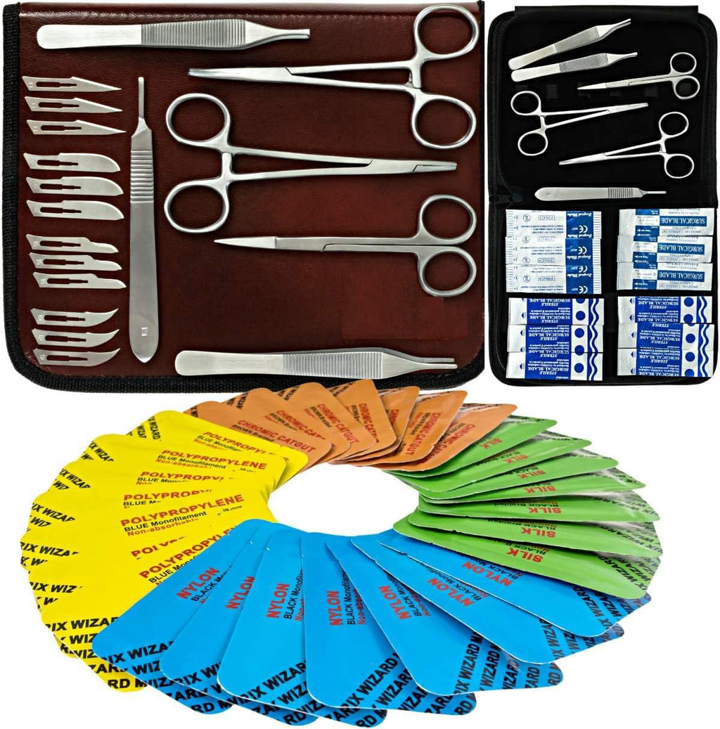 Sterile Sutures Thread with Needle Plus Tools
