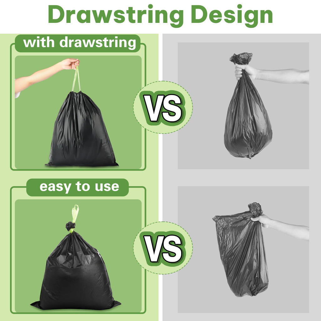 Portable Toilet Bags for Camping, Biodegradable Drawstring Toilet Bags