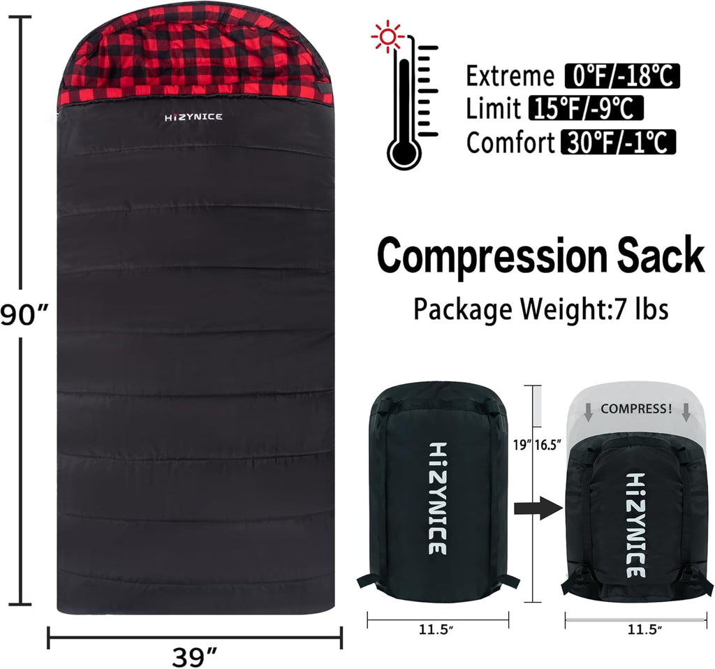 HiZYNICE Sleeping Bags for Adults XXL