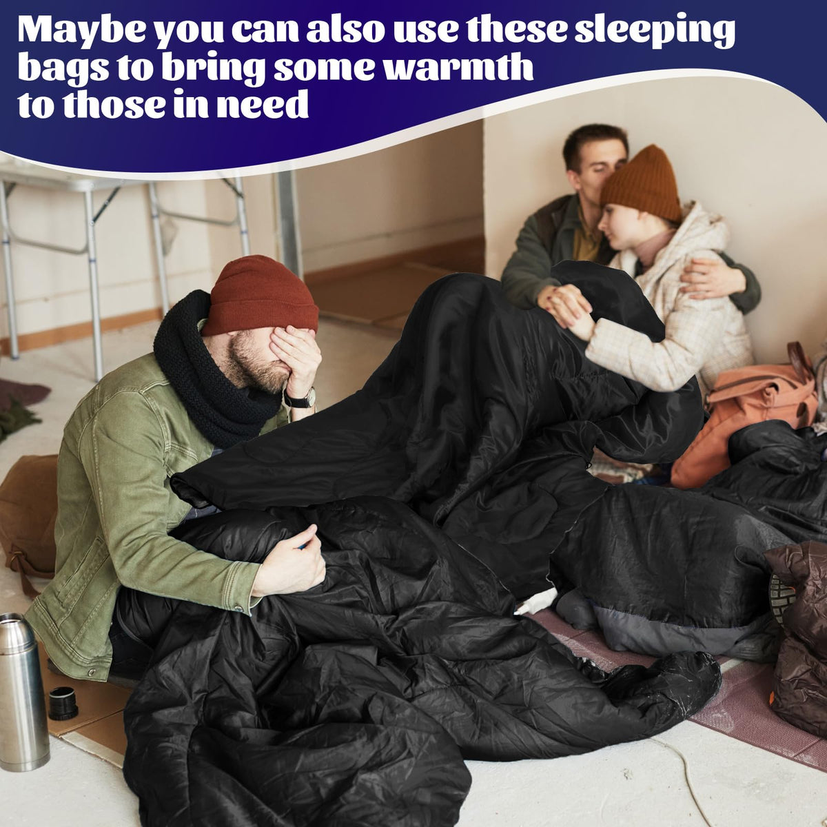 Macarrie 4 Pack 0 Degree Sleeping Bags for Adults