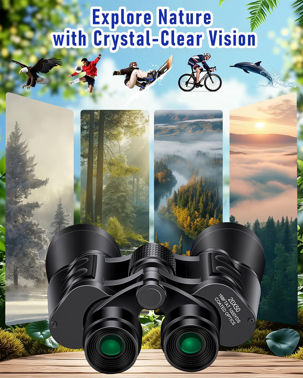 20x50 Binoculars for Adults-High Powered