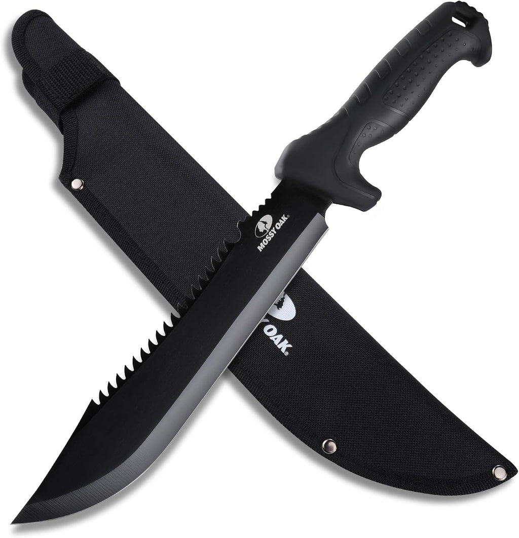 Mossy Oak 16" Heavy Duty Machete with Saw and Sheath