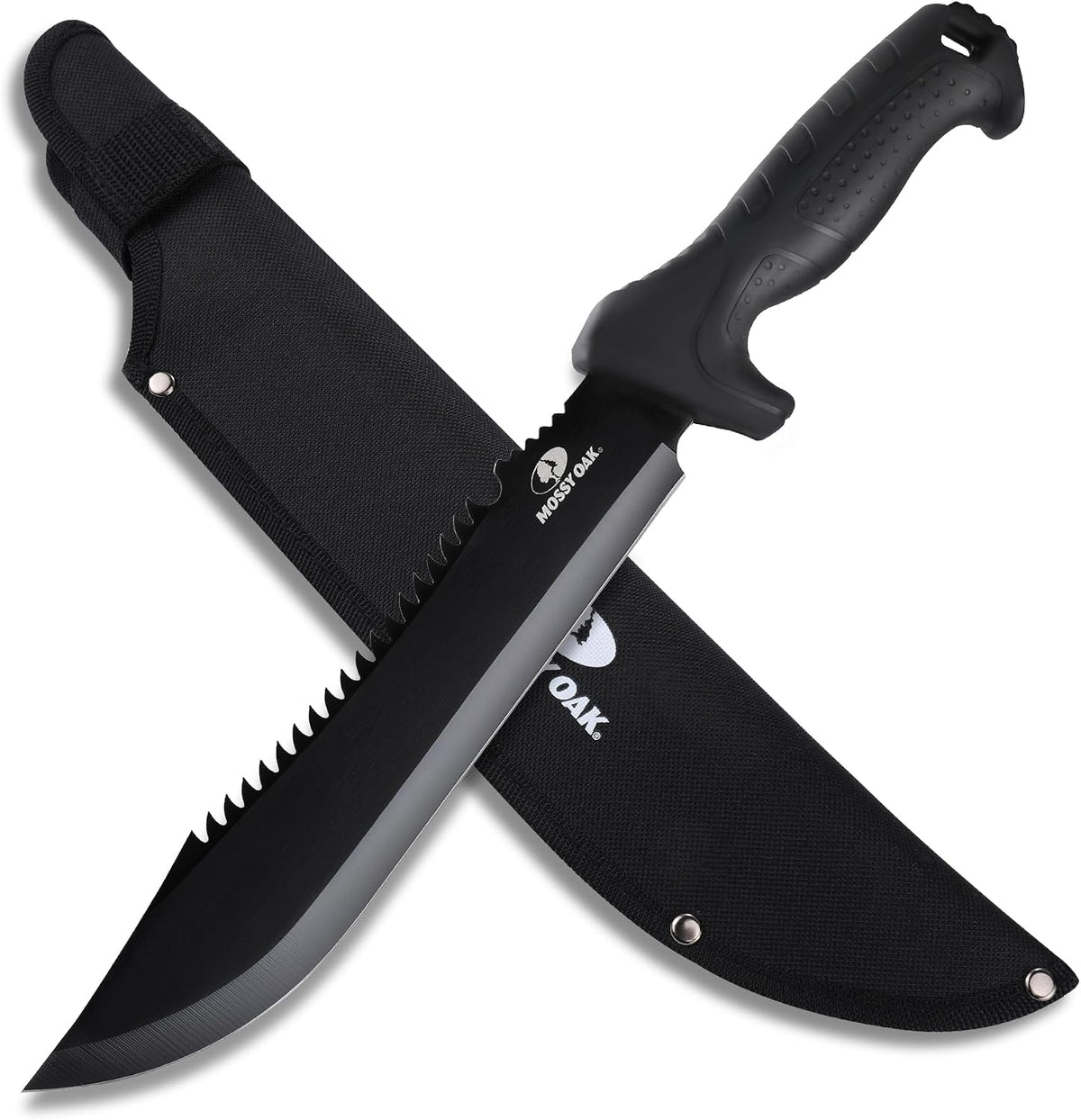 Mossy Oak 16" Heavy Duty Machete with Saw and Sheath