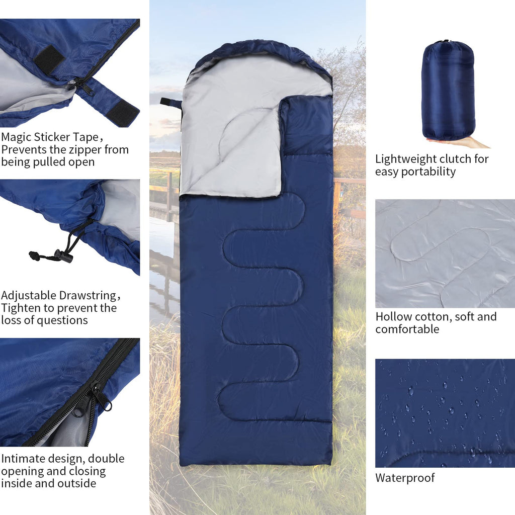 Macarrie 4 Pack 0 Degree Sleeping Bags for Adults
