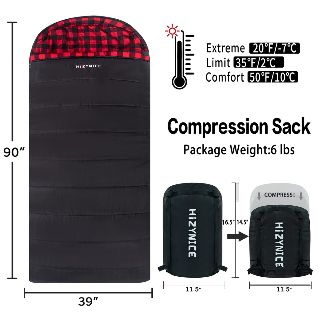HiZYNICE Sleeping Bags for Adults XXL