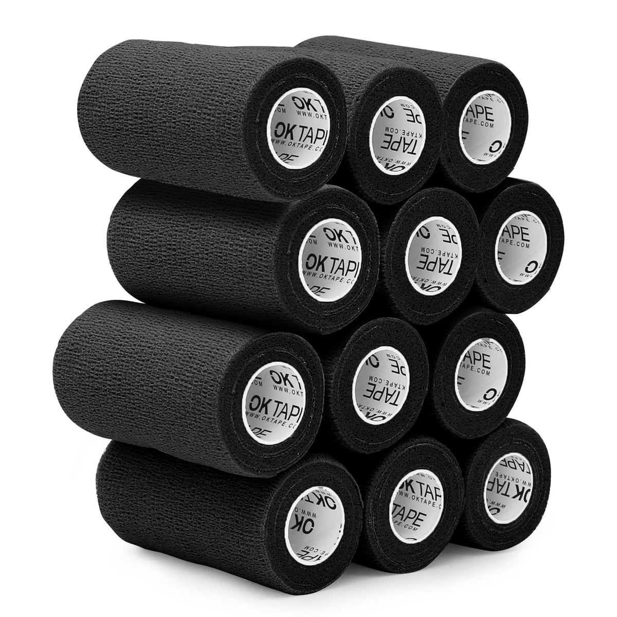 OK TAPE Self Adherent Cohesive Bandages Wrap 12Packs 2" x 5 Yards