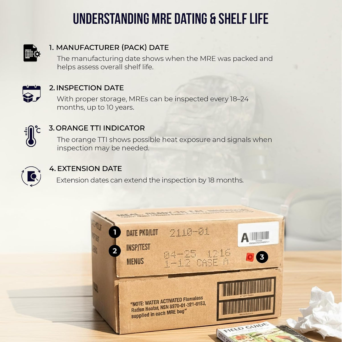 Wornick Sopacko, Ameriqual MRE Meals Ready to Eat Inspection dates 2026 or Better , Emergency Food Supply, Survival Camping Outdoor (INSPECTION DATE IS NOT EXPIRATION DATE) 12 Pack(A & B Case Bundle, 2, Count)
