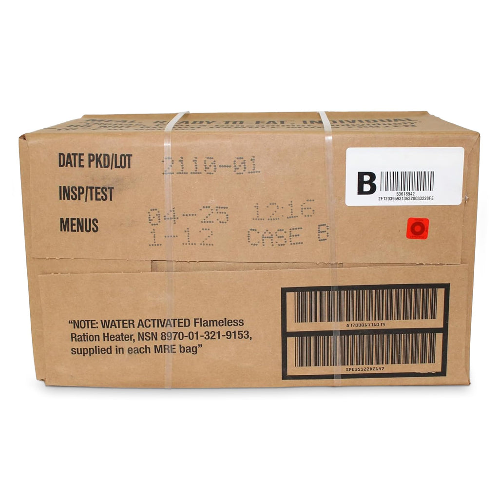 Wornick Sopacko, Ameriqual MRE Meals Ready to Eat Inspection dates 2026 or Better , Emergency Food Supply, Survival Camping Outdoor (INSPECTION DATE IS NOT EXPIRATION DATE) 12 Pack(A & B Case Bundle, 2, Count)