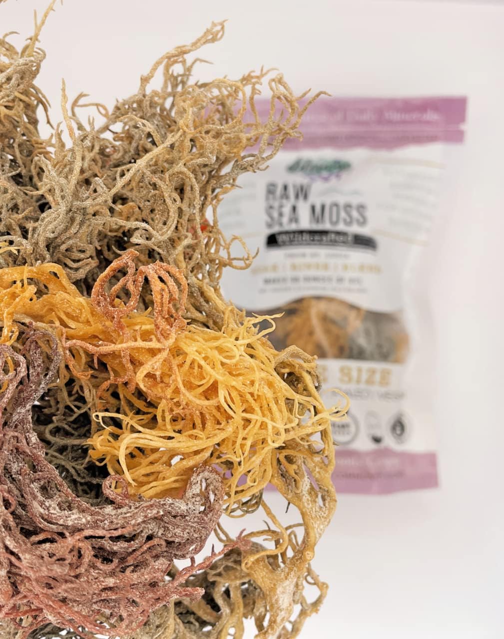Elderwise Full Spectrum Sea Moss, Wildcrafted, St. Lucia, 2.5oz Raw