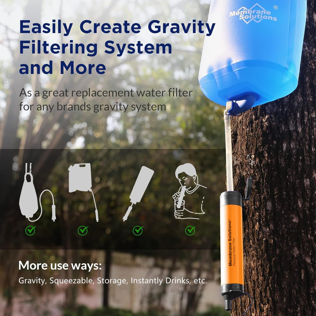 Membrane Solutions Personal Water Filter Straw S1