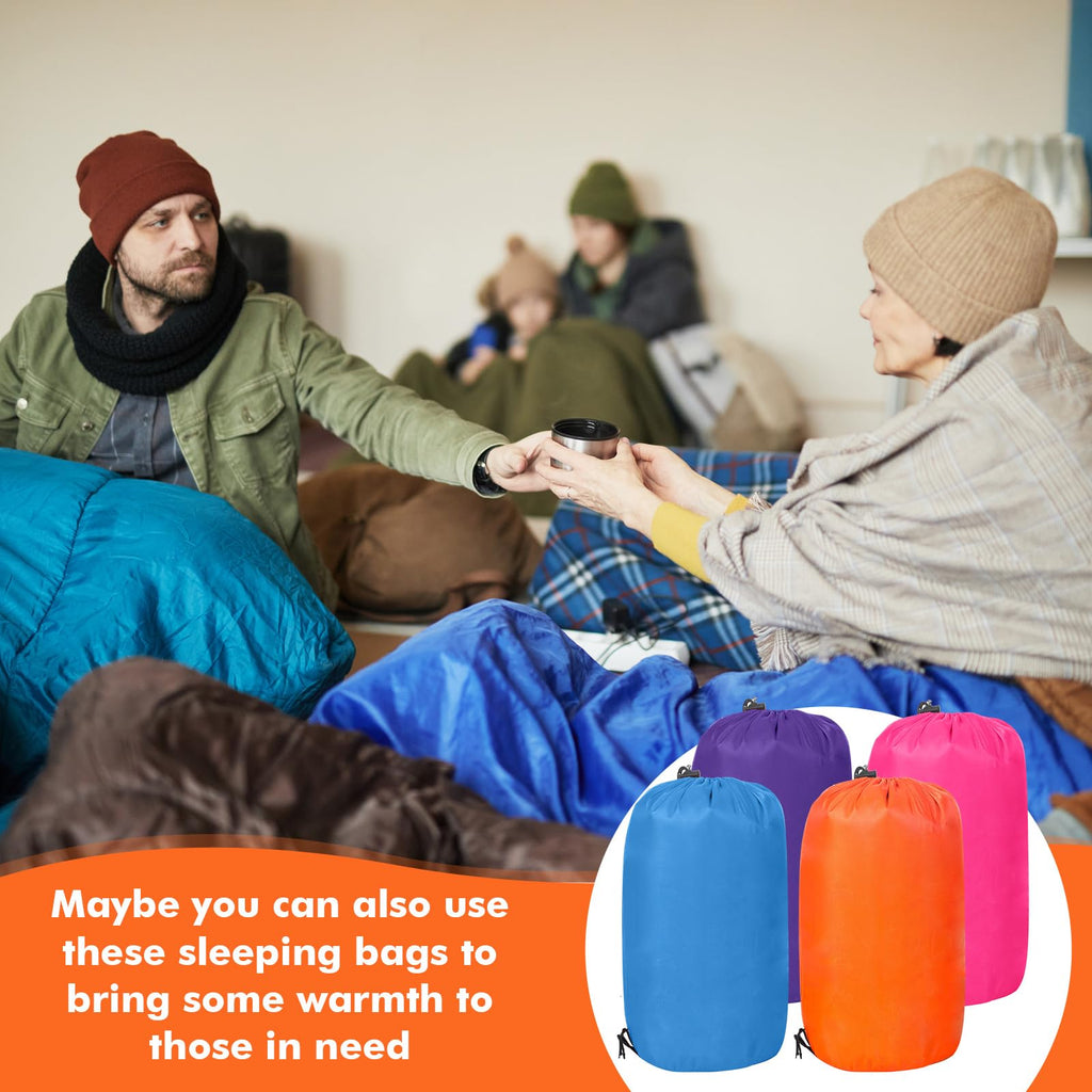 Macarrie 4 Pack 0 Degree Sleeping Bags for Adults