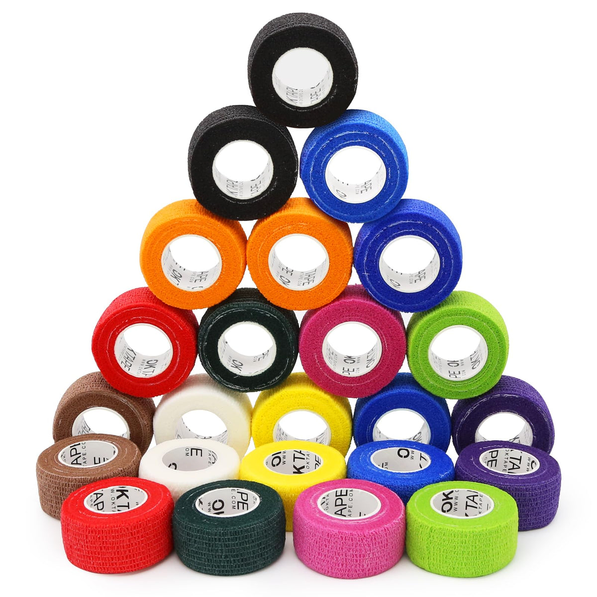 OK TAPE Self Adherent Cohesive Bandages Wrap 12Packs 2" x 5 Yards