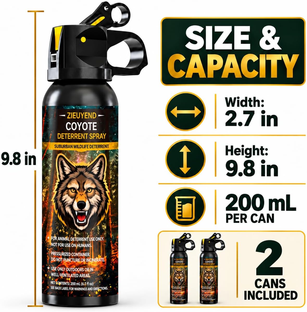 Pepper Spray for Camping & Hiking Protection – Maximum Strength Self Defense