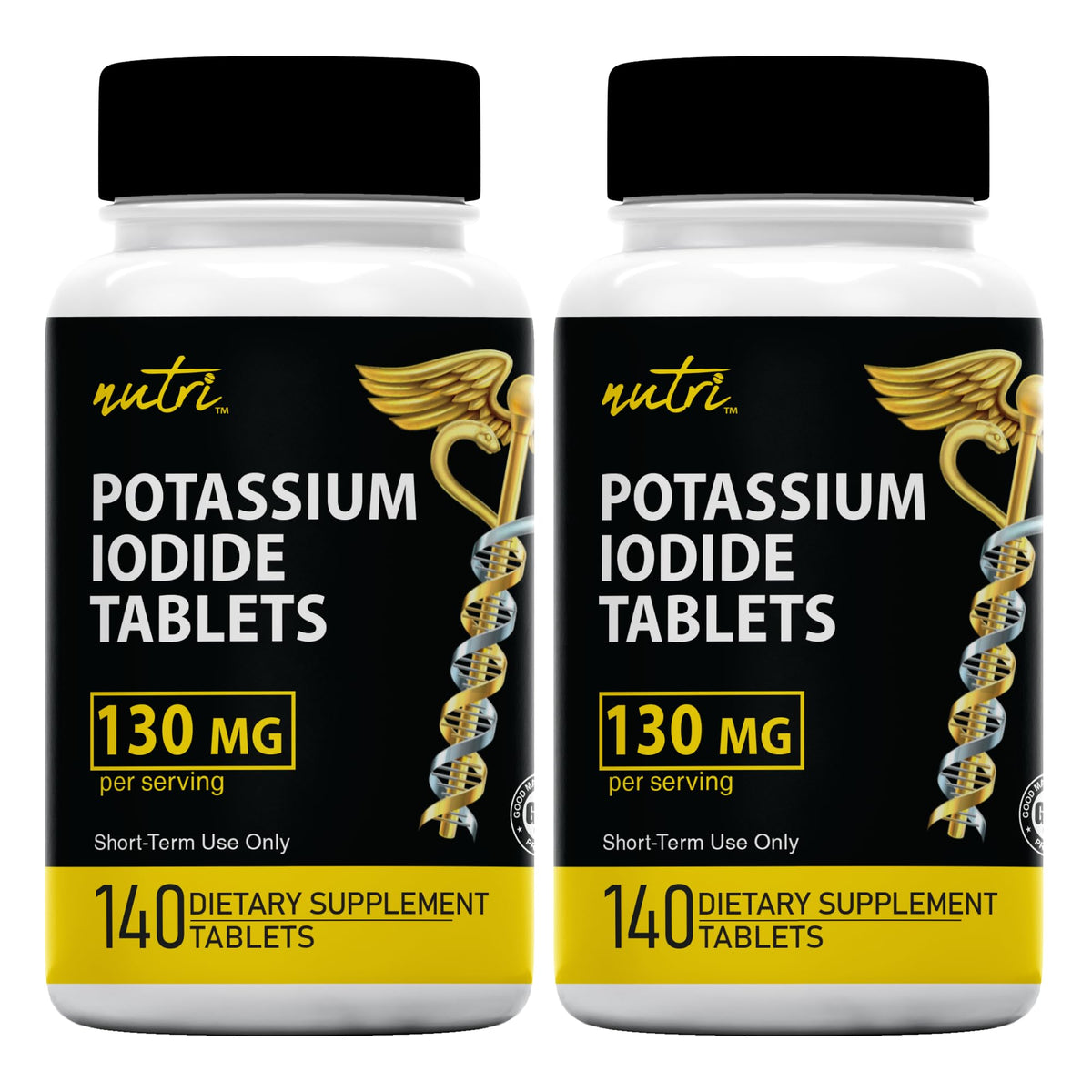Nutri Potassium Iodide Tablets, 130mg - 120 Tablets (2 Pack)