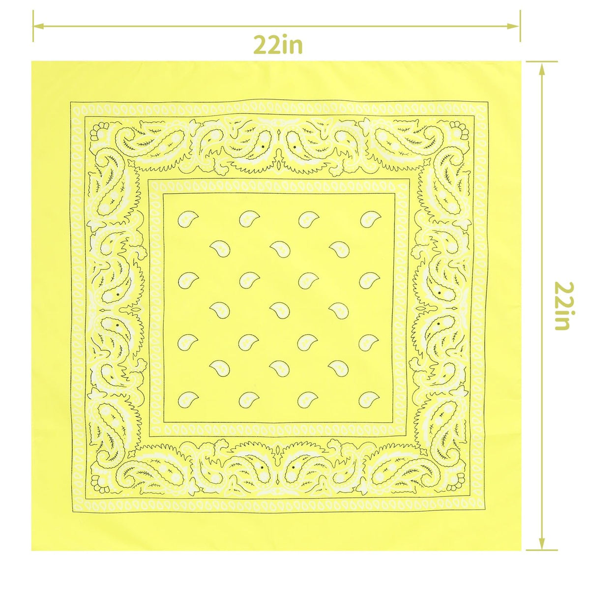 Jeatonge 20 Pcs Bandanas for Women Men Head Scarf Handkerchief 22x22 Inch