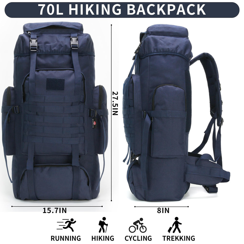 Hiking Backpack 70L/100L Camping Backpack Military Rucksack