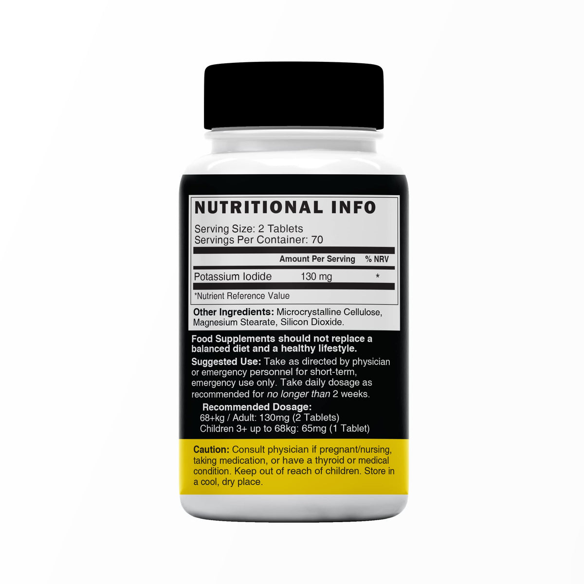 Nutri Potassium Iodide Tablets, 130mg - 120 Tablets (2 Pack)