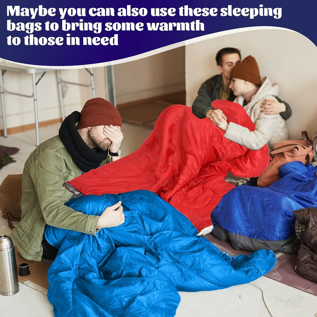 Macarrie 4 Pack 0 Degree Sleeping Bags for Adults