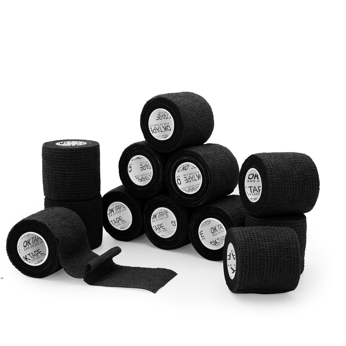OK TAPE Self Adherent Cohesive Bandages Wrap 12Packs 2" x 5 Yards