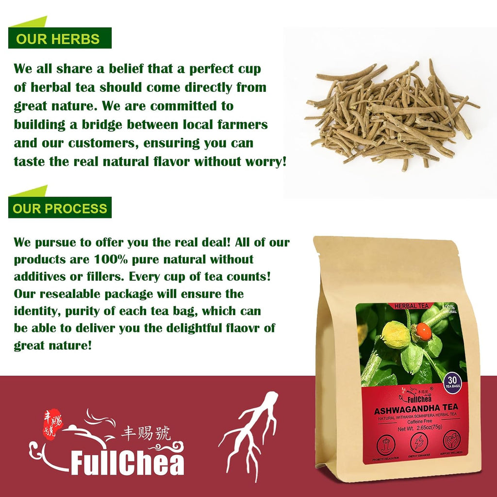 FullChea - Burdock Root Tea Bags, 40 Count, Premium Burdock Root
