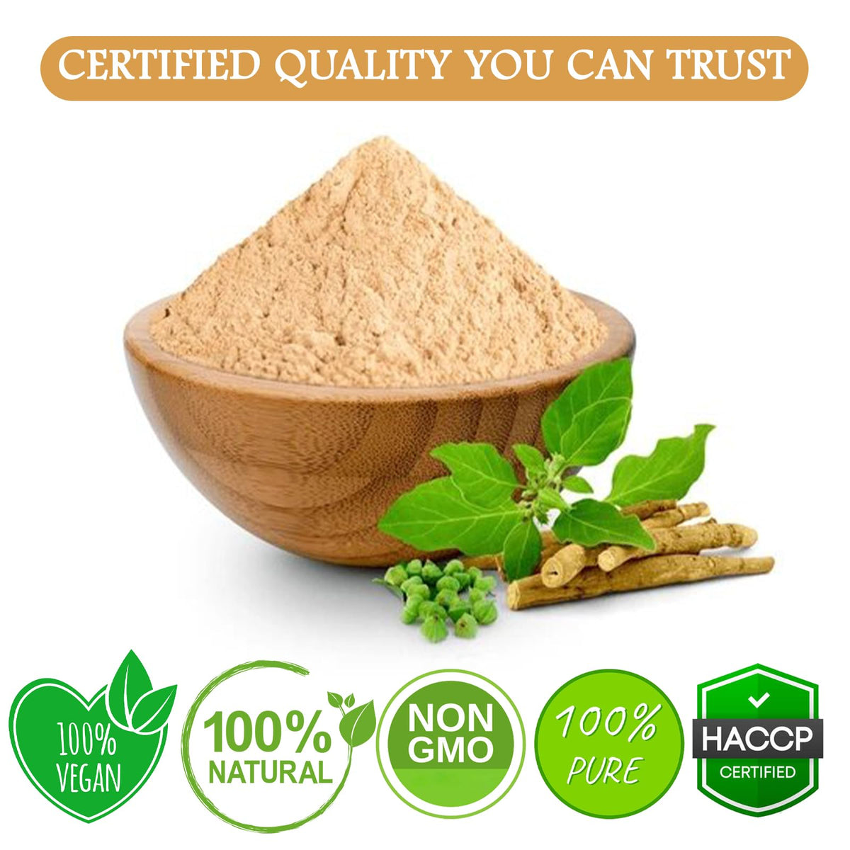 Cure wid Pure Organic Ashwagandha Root 4oz Cut & Sifted Ashwagandha Tea
