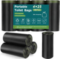 Portable Toilet Bags for Camping, Biodegradable Drawstring Toilet Bags