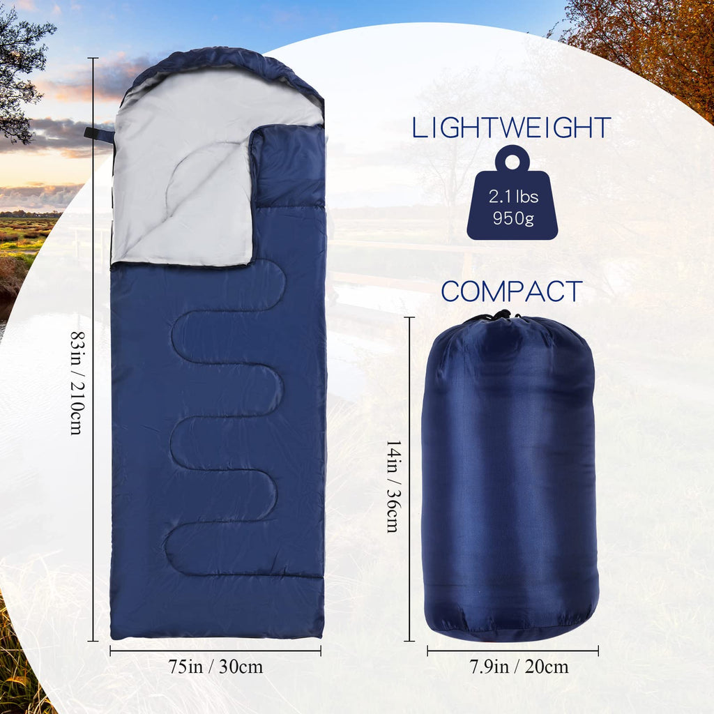Macarrie 4 Pack 0 Degree Sleeping Bags for Adults