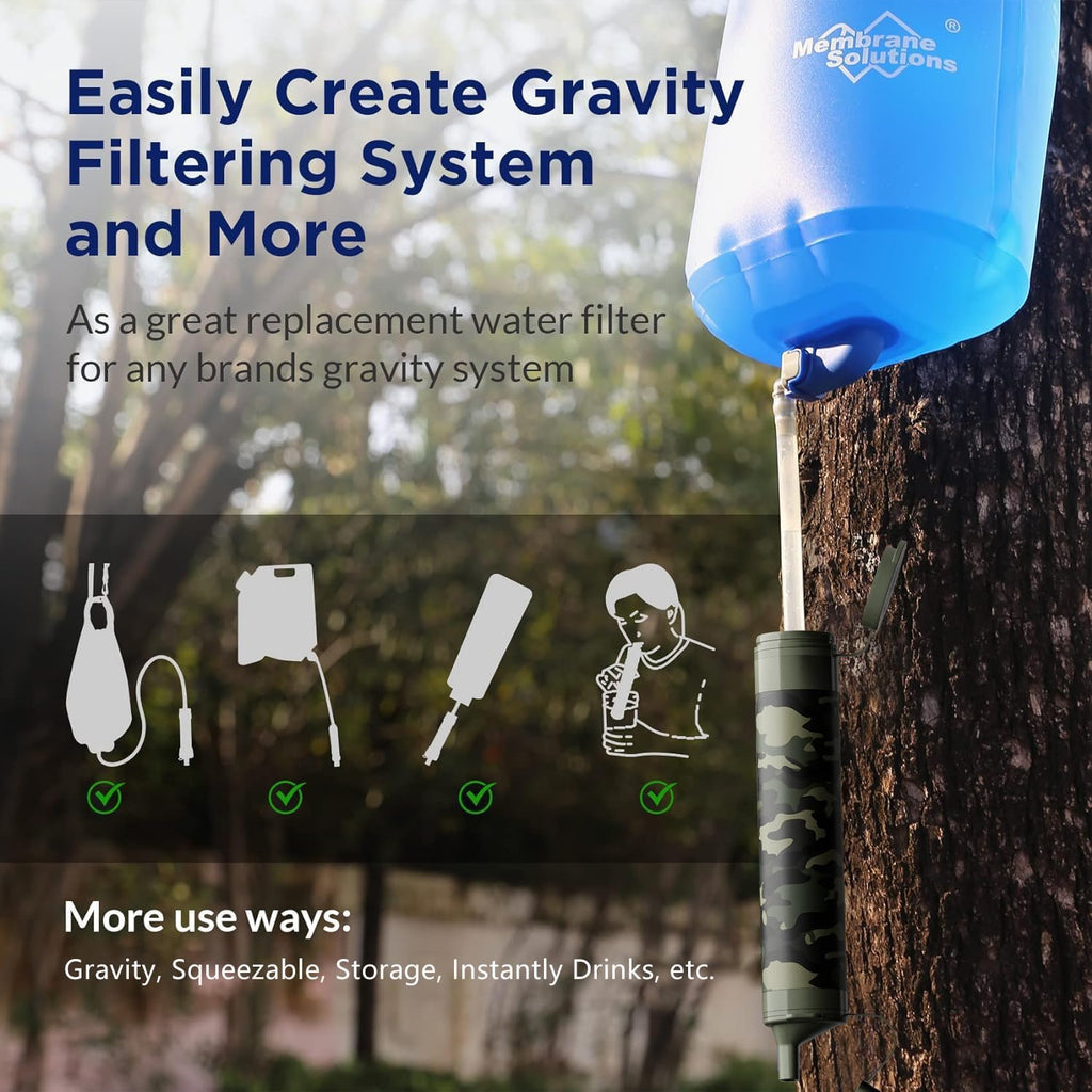 Membrane Solutions Personal Water Filter Straw S1