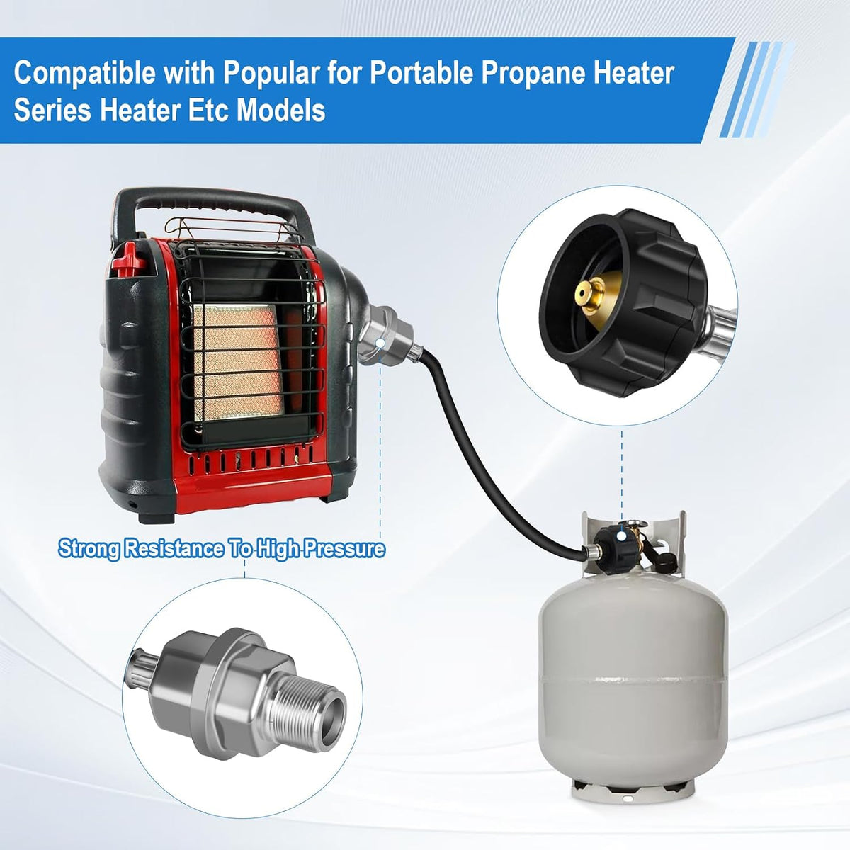 F273699 Propane Fuel Filter with 12FT Propane Hose