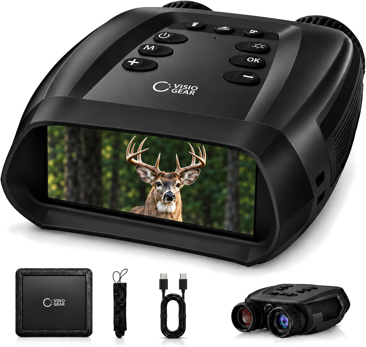 VisioGear 4K Night Vision Goggles for Adults - Night Thunder X3