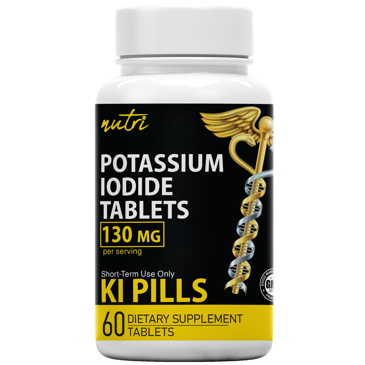 Nutri Potassium Iodide Tablets, 130mg - 120 Tablets (2 Pack)