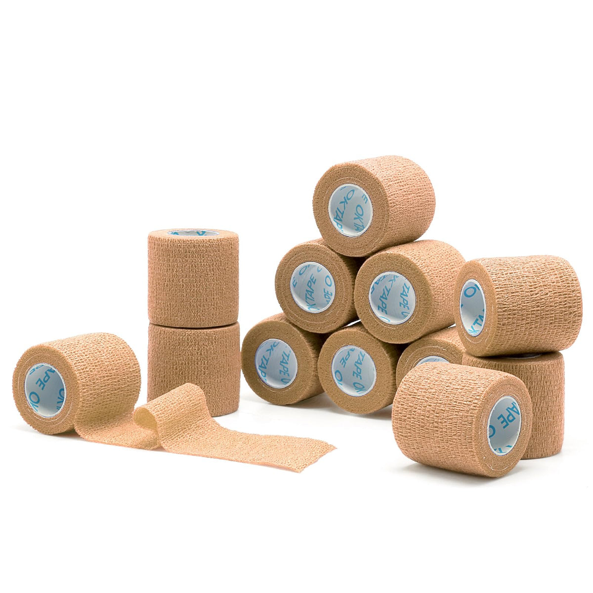 OK TAPE Self Adherent Cohesive Bandages Wrap 12Packs 2" x 5 Yards