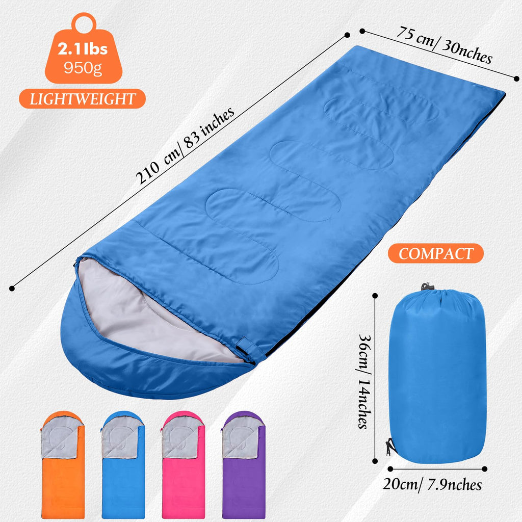 Macarrie 4 Pack 0 Degree Sleeping Bags for Adults