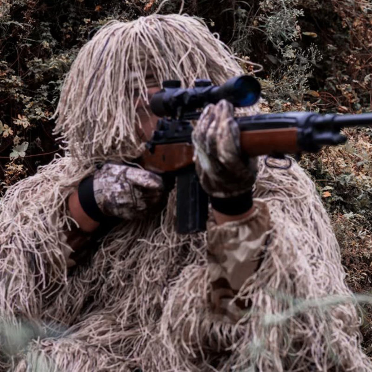 DoCred 5-In-1 Ghillie Suit, 3D Camouflage Hunting Suit