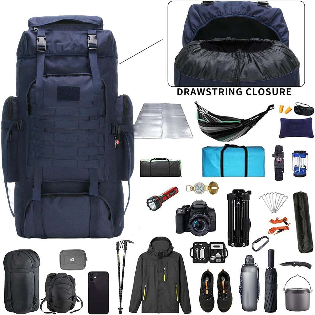 Hiking Backpack 70L/100L Camping Backpack Military Rucksack