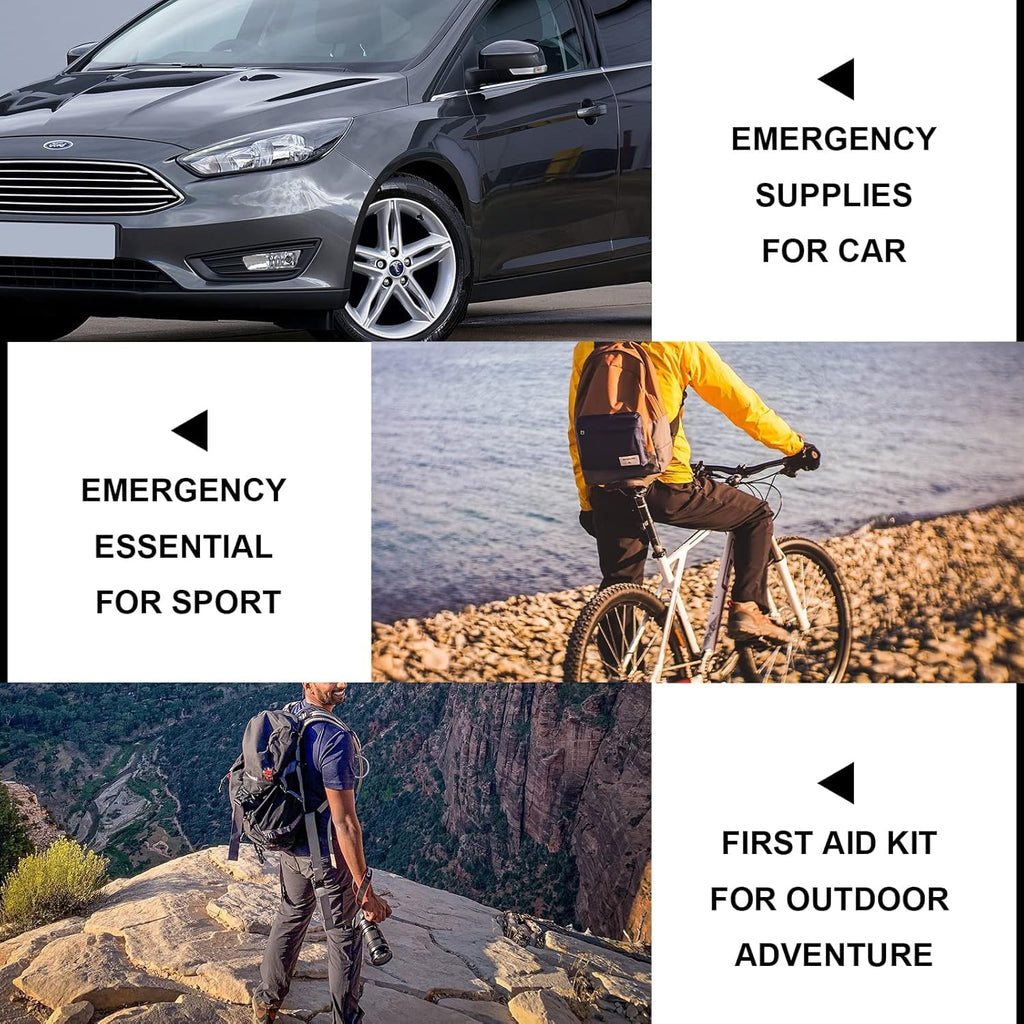 First Aid Kit - 300 Pieces - Car, Home, Camping Essentials