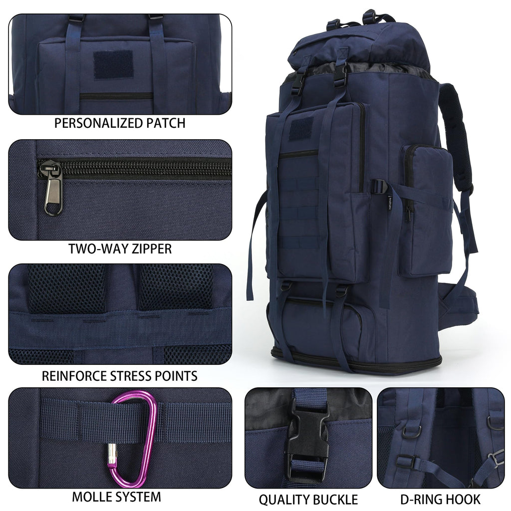 Hiking Backpack 70L/100L Camping Backpack Military Rucksack