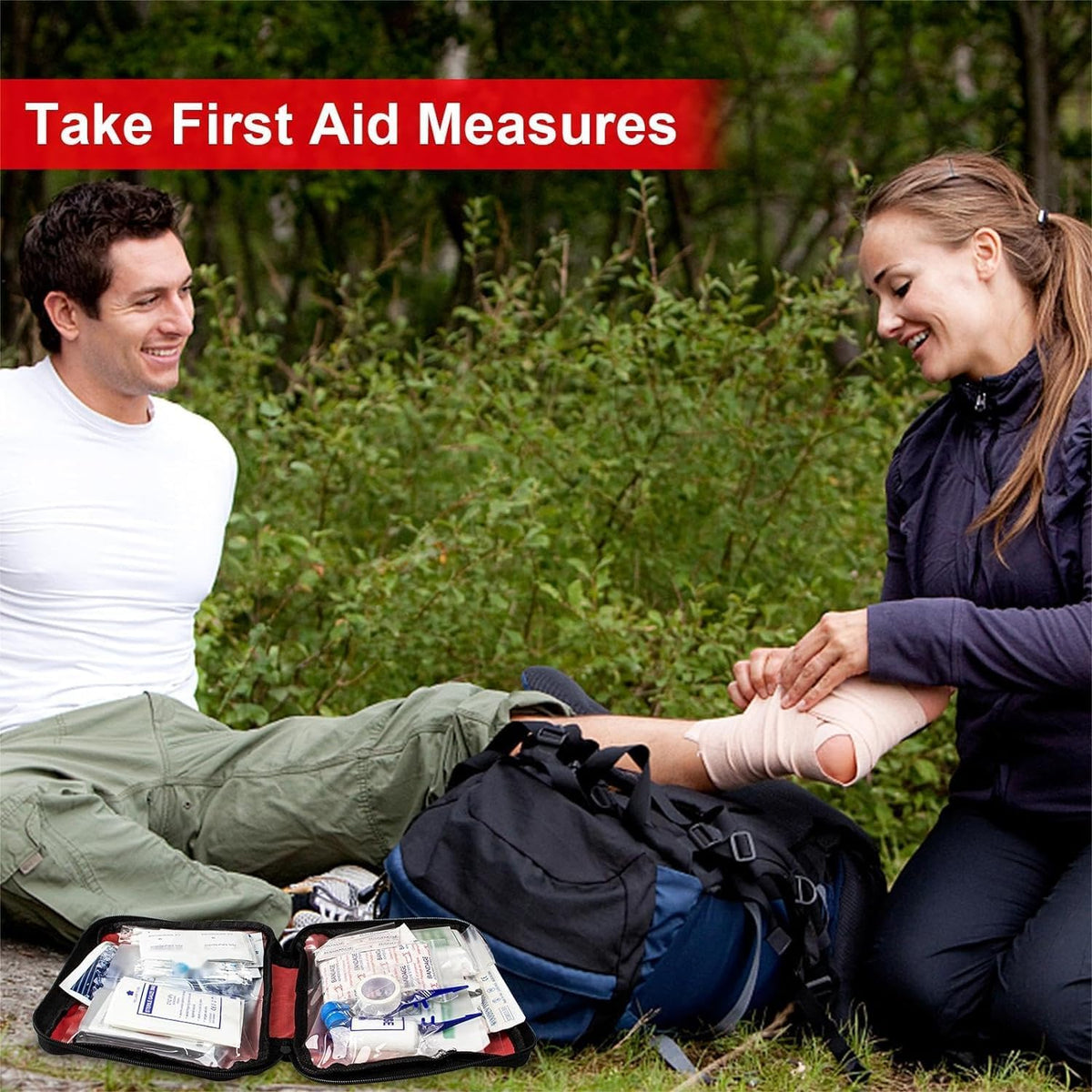 First Aid Kit - 300 Pieces - Car, Home, Camping Essentials
