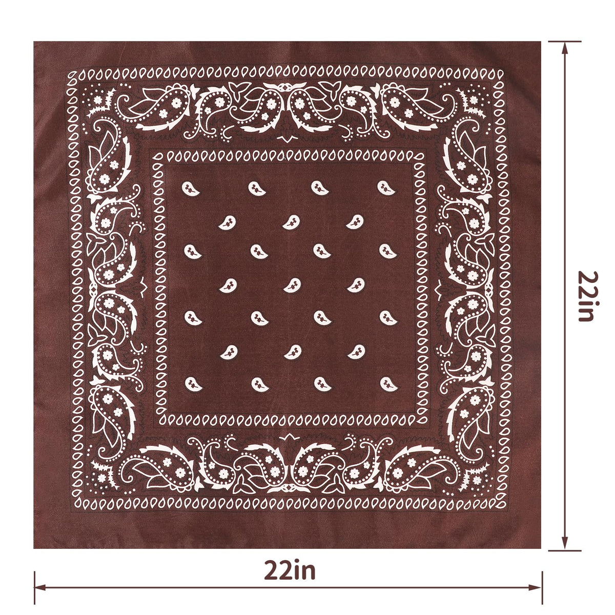 Jeatonge 20 Pcs Bandanas for Women Men Head Scarf Handkerchief 22x22 Inch