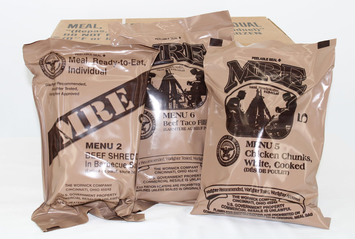 Wornick Sopacko, Ameriqual MRE Meals Ready to Eat Inspection dates 2026 or Better , Emergency Food Supply, Survival Camping Outdoor (INSPECTION DATE IS NOT EXPIRATION DATE) 12 Pack(A & B Case Bundle, 2, Count)