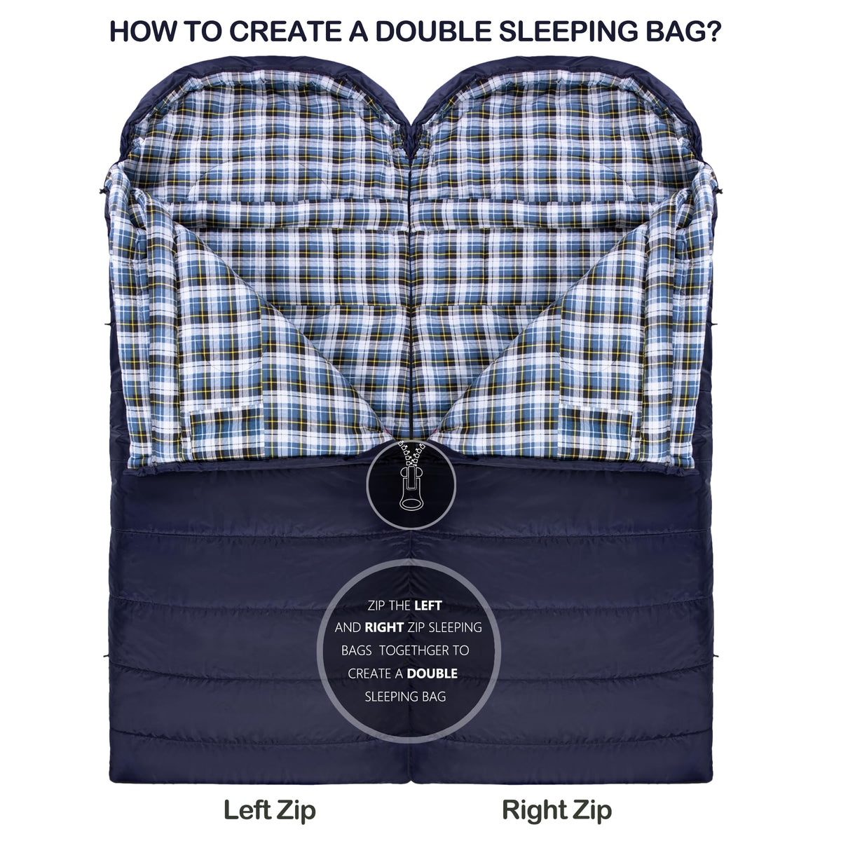 HiZYNICE Sleeping Bags for Adults XXL