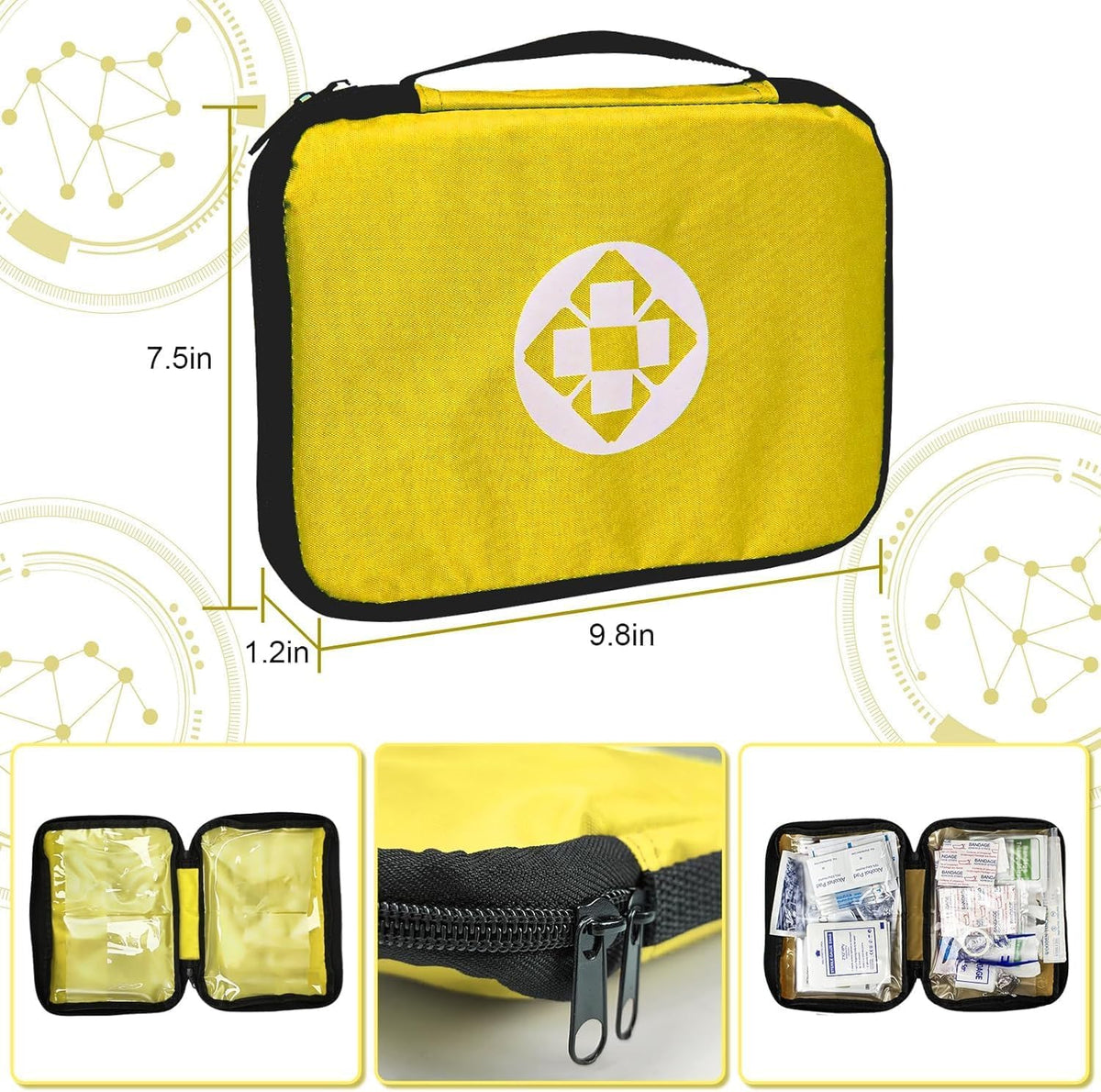 First Aid Kit - 300 Pieces - Car, Home, Camping Essentials