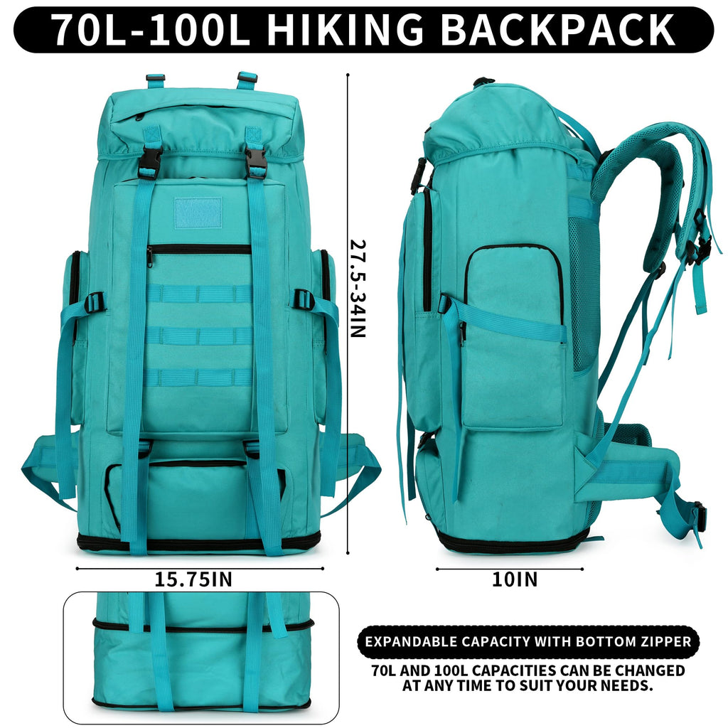 Hiking Backpack 70L/100L Camping Backpack Military Rucksack